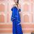 Blue one shoulder kurta set