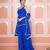 Blue one shoulder kurta set