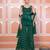 Green bandhani short kurti with inner
