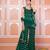 Green bandhani short kurti with inner