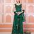 Green bandhani short kurti with inner