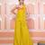 Lime green lehariya short kurti with sharara