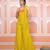 Lime green lehariya short kurti with sharara