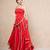 Red short kurti with sharara