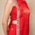 Red mirror kurti with sharara