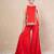 Red mirror kurti with sharara