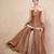 Brown short kurti with sharara