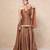 Brown short kurti with sharara
