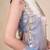 Grey mirror kurti with sharara