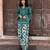 Green cotton kurti with printed farshi salwar