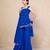 Blue short kurti with sharara