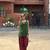 Green cotton kurti with maroon farshi salwar