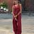 Printed maroon cotton kurti with farshi salwar