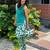 Green cotton kurti with farshi salwar