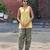 Yellow cotton kurti with farshi salwar