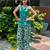 Green cotton kurti with farshi salwar