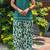 Green cotton kurti with farshi salwar