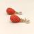 Certified natural freshwater pearls jewellery carved coral stone drop earrings with natural pearl, 2.4 cm