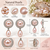 Certified natural freshwater pearls jewellery pink freshwater pearl drop earrings with cz halo circle
