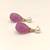 Certified natural freshwater pearls jewellery carved pink drop earrings with pearl top and crystal accent