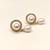 Certified natural freshwater pearls jewellery pearl drop earrings with cz halo, gold-tone, natural pearl