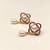Certified natural freshwater pearls jewellery freshwater pearl drop earrings with ruby zirconia gold orbit