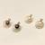 Certified natural freshwater pearls jewellery pearl & crystal stud earrings with gold double hoop frame