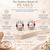 Certified natural freshwater pearls jewellery pearl stud earrings with ruby marquise and baguette crystals