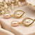Certified natural freshwater pearls jewellery freshwater pearl drop earrings with cz, gold-toned