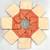 White red silk blend jacuard work festival saree with unstitched blouse piece