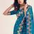 Rama silk blend jacuard work festival saree with unstitched blouse piece