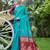 Rama maroon silk blend jacuard work festival saree with unstitched blouse piece