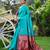 Rama maroon silk blend jacuard work festival saree with unstitched blouse piece
