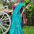 Rama maroon silk blend jacuard work festival saree with unstitched blouse piece