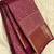 Maroon silk blend jacuard work festival saree with unstitched blouse piece