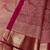 Maroon silk blend jacuard work festival saree with unstitched blouse piece