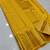 Yellow silk blend jacuard work festival saree with unstitched blouse piece