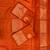 Orange silk blend jacuard work festival saree with unstitched blouse piece