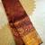Maroon silk blend jacuard work festival saree with unstitched blouse piece