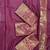 Maroon silk blend jacuard work festival saree with unstitched blouse piece