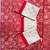 Off white red silk blend jacuard work festival saree with unstitched blouse piece