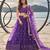 PURRPLE NET THREAD WITH ZARI AND SEQUIN WORK FESTIVE LEHENGA CHOLI