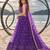 PURRPLE NET THREAD WITH ZARI AND SEQUIN WORK FESTIVE LEHENGA CHOLI