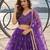 PURRPLE NET THREAD WITH ZARI AND SEQUIN WORK FESTIVE LEHENGA CHOLI