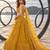 MUSTARD YELLOW NET THREAD WITH ZARI AND SEQUIN WORK FESTIVE LEHENGA CHOLI