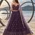 DUSTY WINE NET THREAD WITH ZARI AND SEQUIN WORK FESTIVE LEHENGA CHOLI