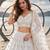 OFF WHITE NET THREAD WITH ZARI AND SEQUIN WORK FESTIVE LEHENGA CHOLI