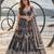 DARK GREY NET THREAD WITH ZARI AND SEQUIN WORK FESTIVE LEHENGA CHOLI