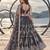 DARK GREY NET THREAD WITH ZARI AND SEQUIN WORK FESTIVE LEHENGA CHOLI