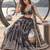 DARK GREY NET THREAD WITH ZARI AND SEQUIN WORK FESTIVE LEHENGA CHOLI